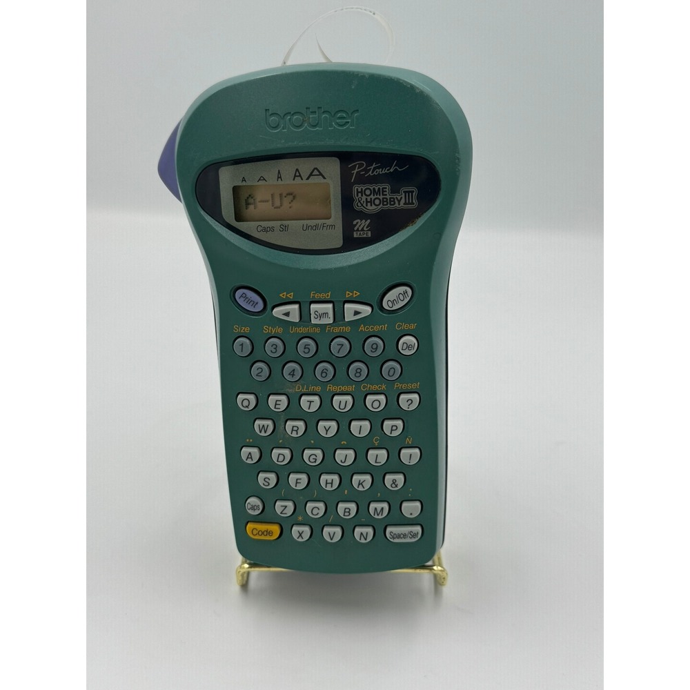 Brother P-Touch Home & Hobby III Handheld Label Maker Teal M-Tape PT-H110